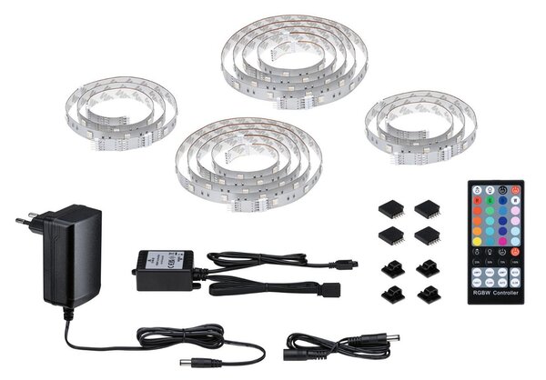 P 78876 MaxLED 250 LED Strip TV Comfort základní sada 65 palců 4,3m 22W 234lm/m 28LEDs/m RGBW+ 24VA - PAULMANN