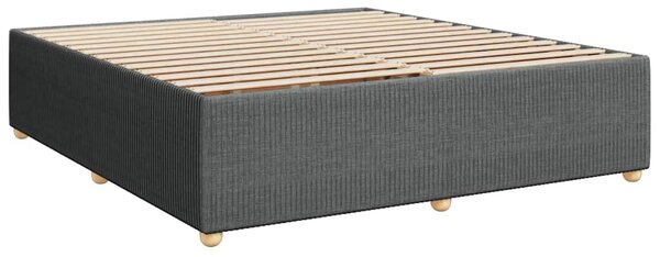 Rám postele bez matrace tmavě šedý 180 x 200 cm textil 3284957