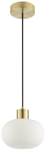 Brilliant - Lustr na lanku FANNY 1xE27/20W/230V pr. 22 cm mosaz