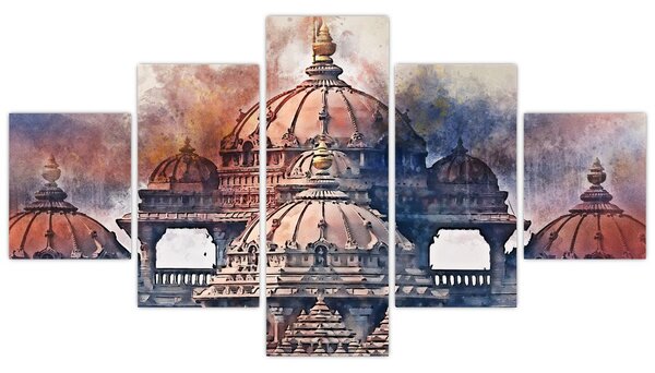 Obraz - Akshardham, Nové Dilií, Indie (125x70 cm)