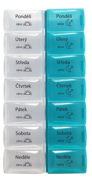 Dávkovač na léky TORO 7 dní, ráno/večer