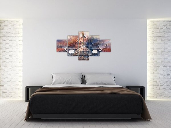 Obraz - Akshardham, Nové Dilií, Indie (125x70 cm)