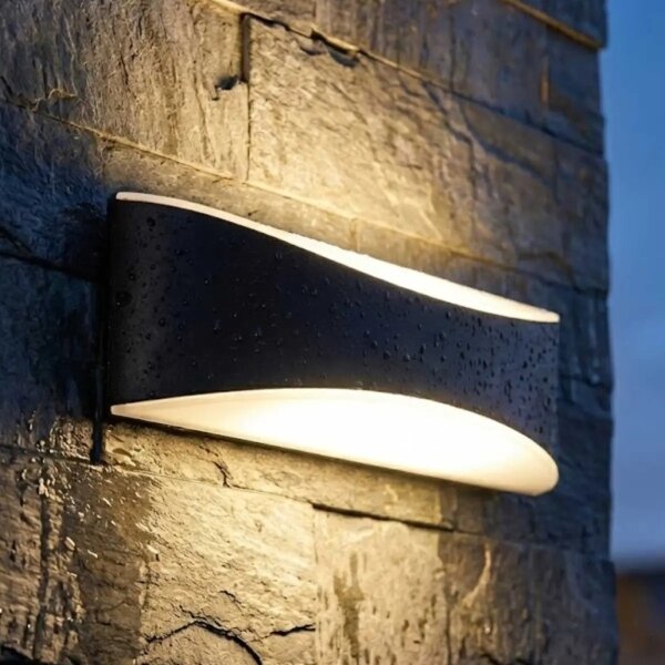 LED Venkovní nástěnné svítidlo LED/10W/230V IP65 černá