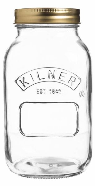Šroubovací zavařovací sklenice, 1 l Kilner (Barva čiré sklo)