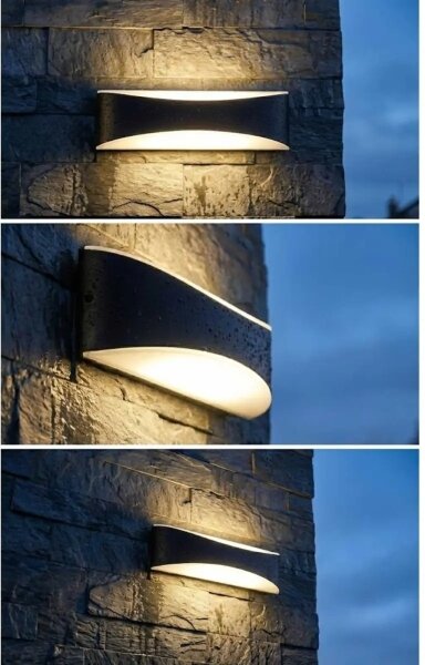 LED Venkovní nástěnné svítidlo LED/10W/230V IP65 černá