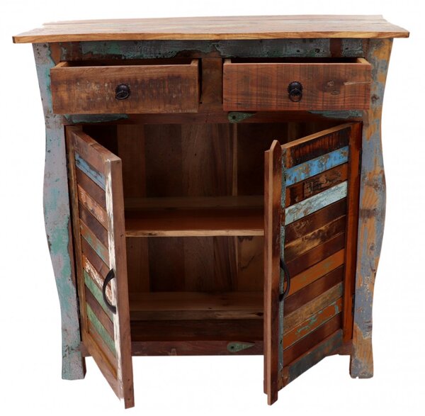 Komoda Retro 100x100x45 z recyklovaného mangového dřeva