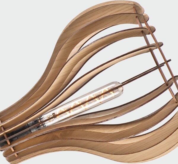 Lustr na lanku TUCCI 1xE27/60W/230V pr. 29 cm dub