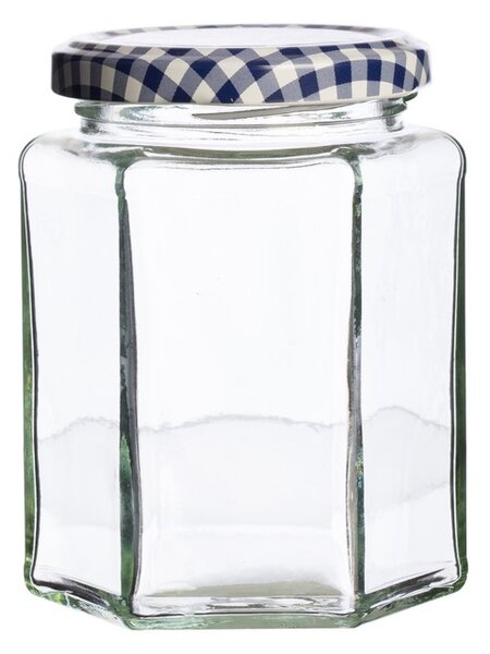 Hranatá zavařovací sklenice 280 ml Kilner (Barva - sklo, kov)