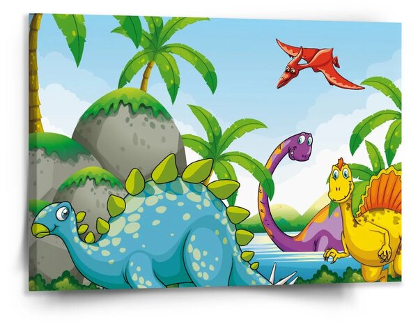 Sablio Obraz Dinosauři 3 - 150x110 cm