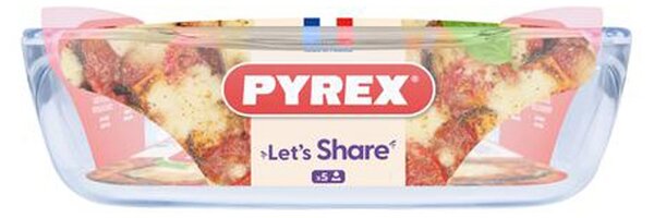 Skleněný pekáč s uchy PYREX 35x23cm/3l., borosilikát