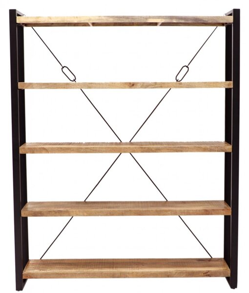 Knihovna Retro 160x200x35 z indického masivu mango