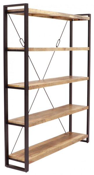 Knihovna Retro 160x200x35 z indického masivu mango