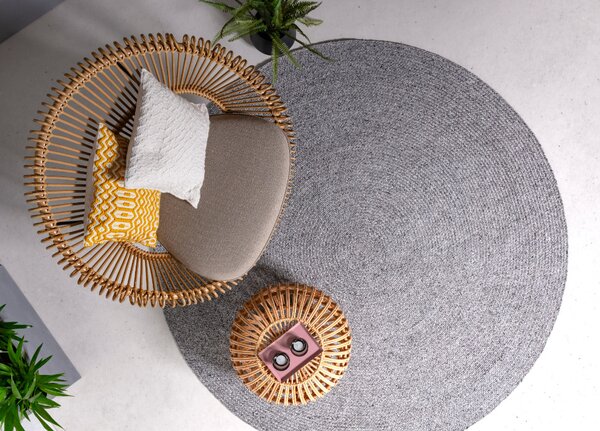 Tribeca Design Kusový kruhový koberec Nebbio Grey Rozměry: 200x200 cm