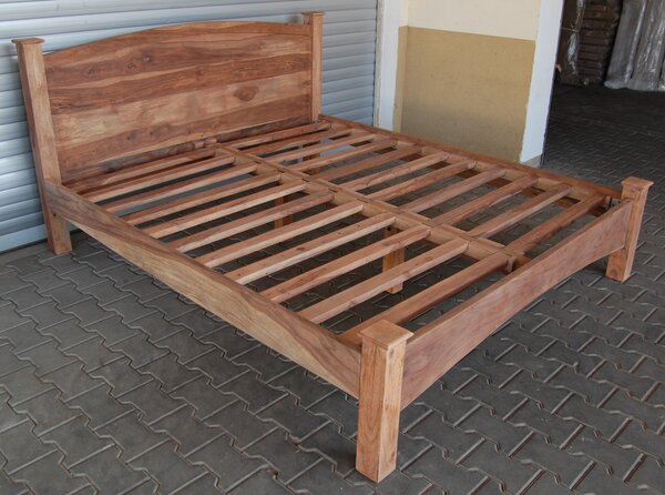 Postel 160x200 Rami z indického masivu palisandr