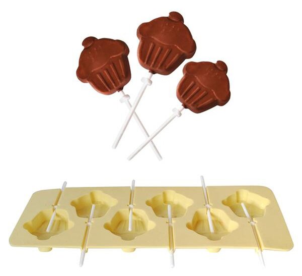 Tvořítko na lízátka, s brčkem, muffin