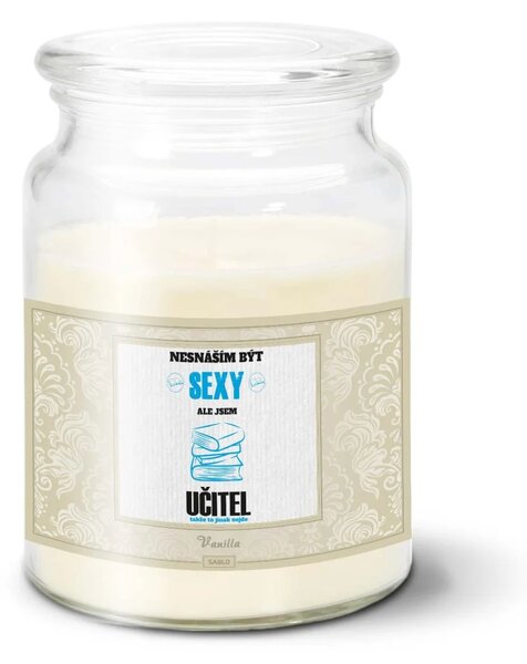 Sablio Svíčka Nesnáším být sexy, ale jsem učitel - 500 g