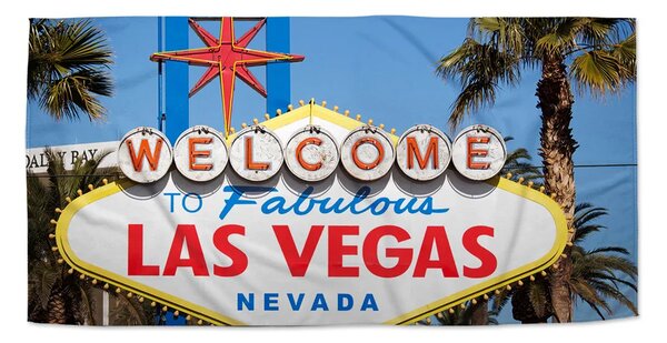 Sablio Ručník Welcome to Las Vegas - 30x50 cm