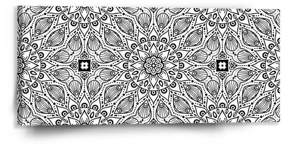 Sablio Obraz Bílé mehendi - 110x50 cm