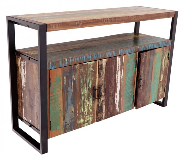 Komoda Retro 140x90x45 z recyklovaného mangového dřeva