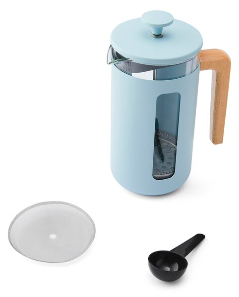 KitchenCraft French Press La Cafetiere PISA na 8 šálků, pastelově modrá LCPISA8CPSKY