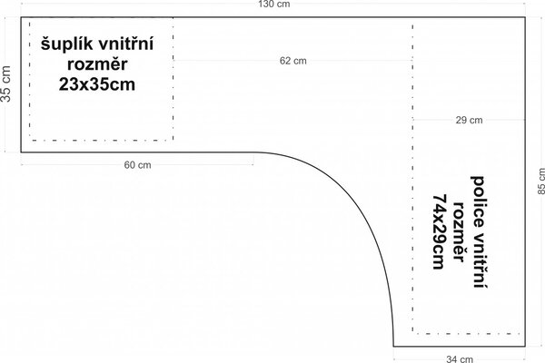 Psací stůl rohový Rami 130x76x85 z indického masivu palisandr