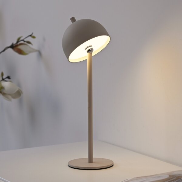 Schöner Wohnen 19244-39 - LED Stm. stolní lampa BELLIS LED/2,5W/5V IP54 šedá