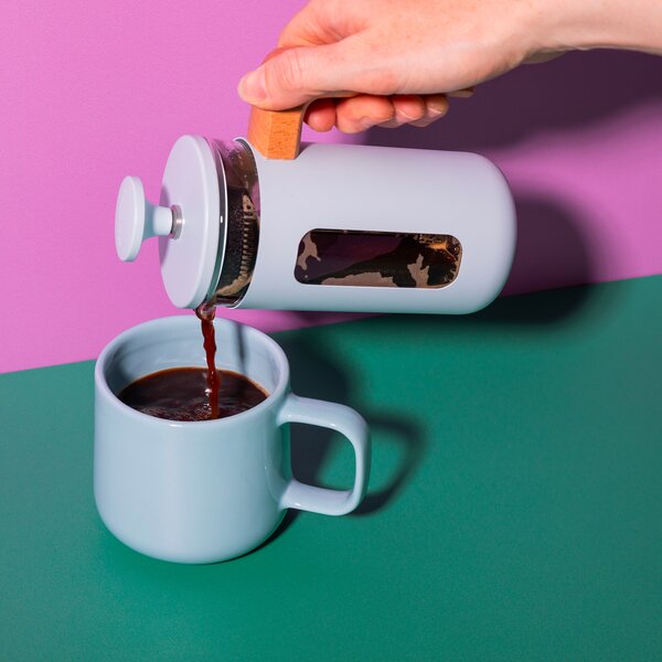 KitchenCraft French Press La Cafetiere PISA na 3 šálky, pastelově modrá LCPISA3CPSKY