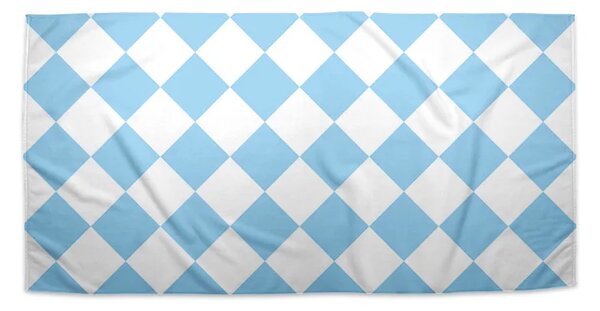 Sablio Ručník Bílomodré kosočtverce - 30x50 cm