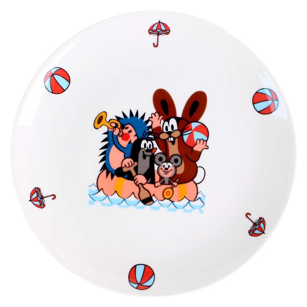 Porcelánový jídelní talíř THUN 21cm krtek MIX motivů
