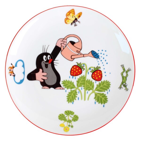 Porcelánový jídelní talíř THUN 21cm krtek MIX motivů