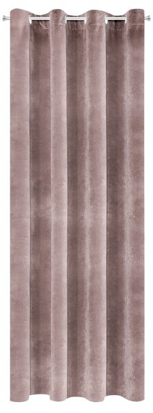 ZATEMŇOVACÍ ZÁVĚS NA KROUŽCÍCH RIA 140X250 CM PÚDROVĚ RŮŽOVÁ
