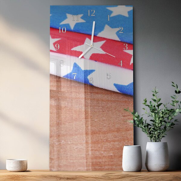 Skleněné hodiny vertikální Ubrusy zsppb-30x60-00086834