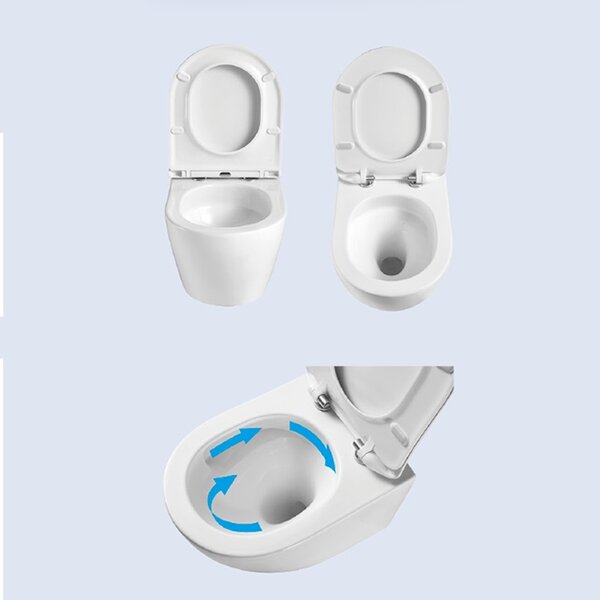 BPS-koupelny Podomítkový modul Geberit DuoFix s WC mísou NERO-WH-03 + ovládací tlačítko Delta 30 bílá