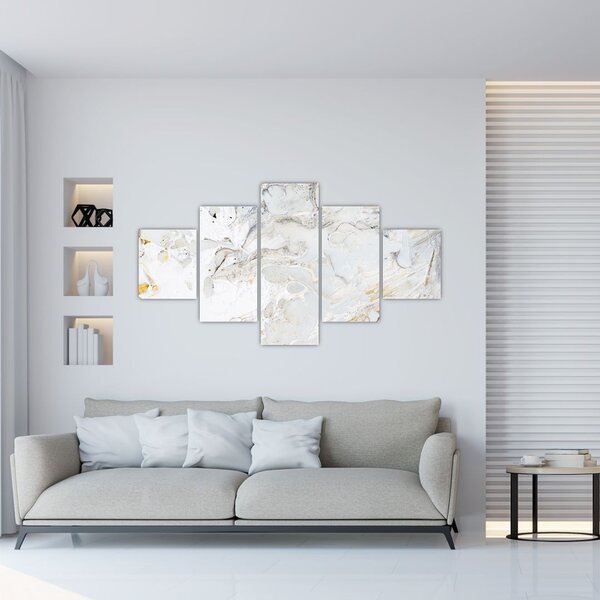 Obraz - Olejový papír s mramorovým designem (125x70 cm)