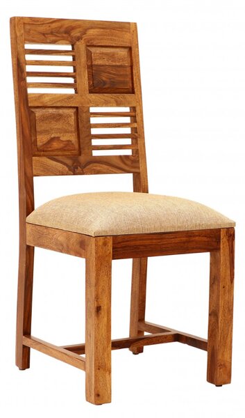 Židle Tara s polstrovaným sedákem z indického masivu palisandr