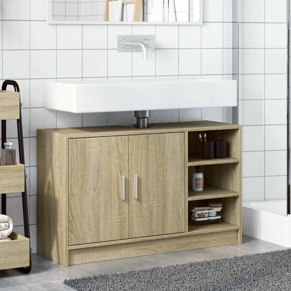 Skříňka pod umyvadlo dub sonoma 90x29x55 cm kompozitní dřevo