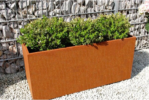 Truhlík MAXI, corten, šířka 60 cm, hnědý