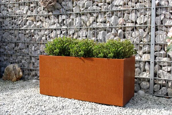 Truhlík MAXI, corten, šířka 60 cm, hnědý