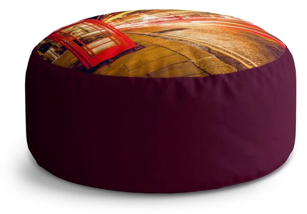 Sablio Taburet Circle Noční Londýn: 38x48 cm