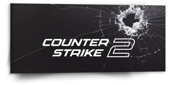 Sablio Obraz Counter Strike 2 Průstřel - 110x50 cm
