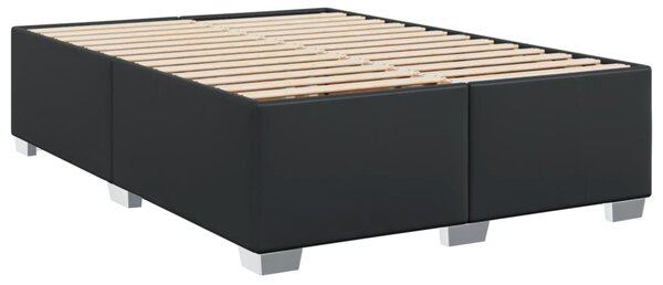 Box spring postel s matrací černá 140 x 190 cm umělá kůže 3285209