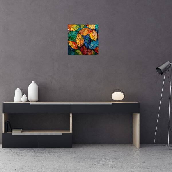 Obraz - Mozaika z listů (30x30 cm)