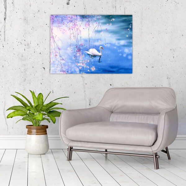 Obraz - Magické jezero (70x50 cm)