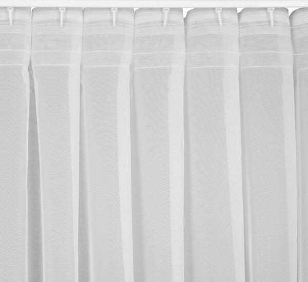 ZÁCLONA NA PÁSCE SIMONE 140X300 CM BÍLÁ