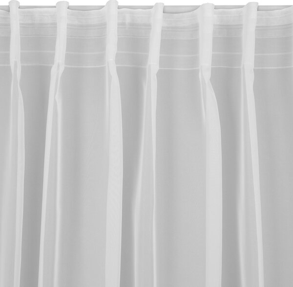 ZÁCLONA NA PÁSCE SIMONE 140X300 CM BÍLÁ