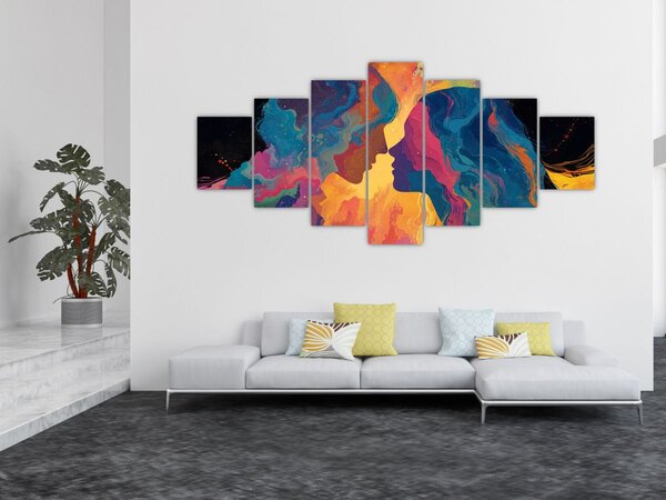 Obraz - Vesmírná láska (210x100 cm)