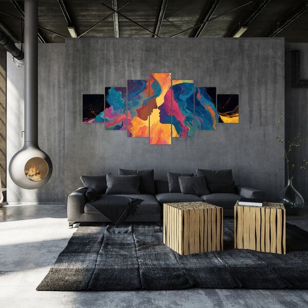 Obraz - Vesmírná láska (210x100 cm)