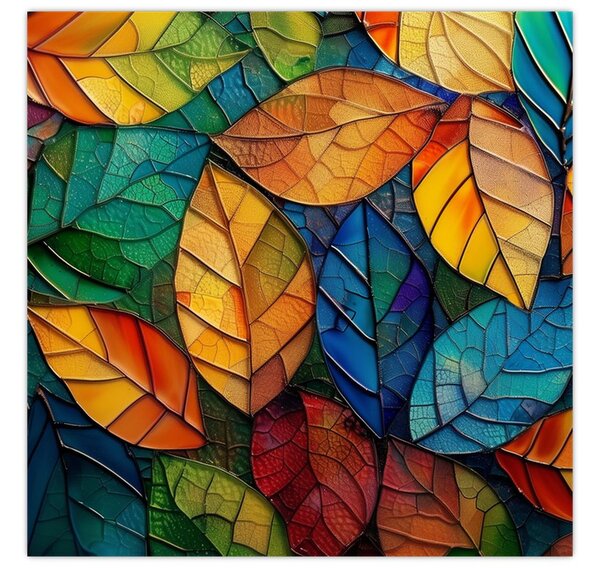 Obraz - Mozaika z listů (30x30 cm)