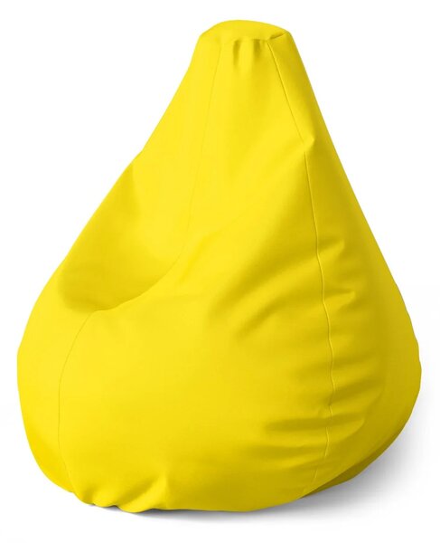 Sablio Sedací vak Pear Žlutá 2 - 70 x 95 x 15 cm