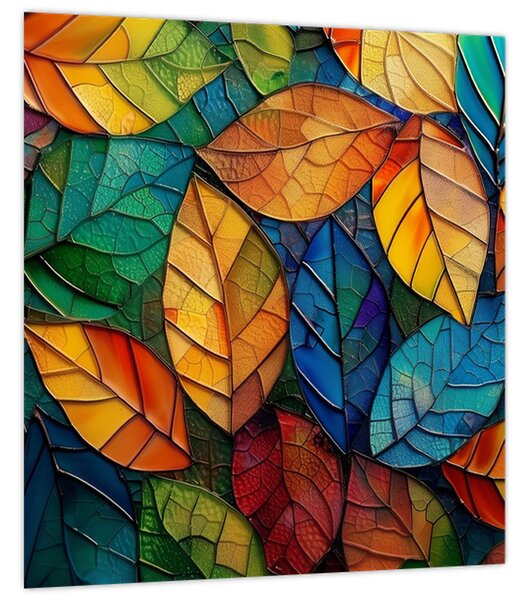Obraz - Mozaika z listů (30x30 cm)